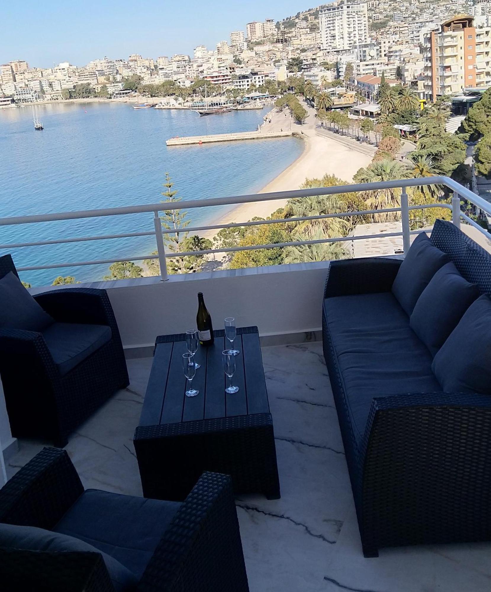 Amazing Sea City View Apartment Sarande Exterior photo